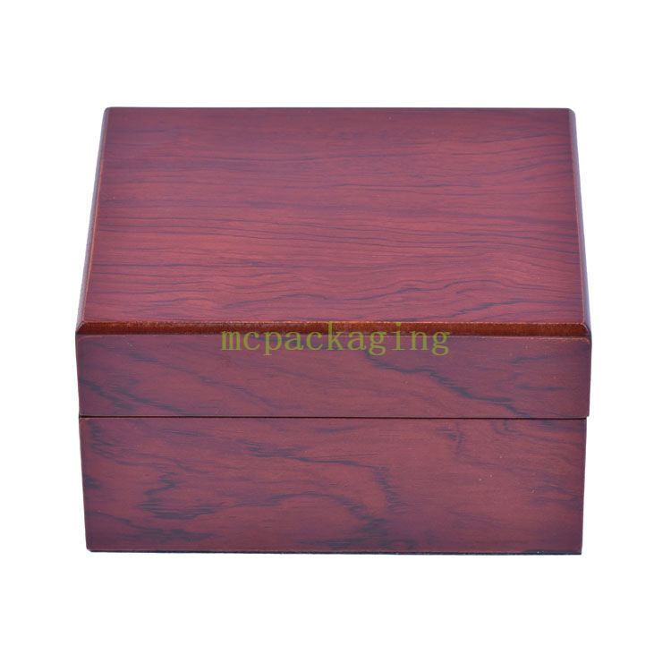 Фабрика WoodBox Роскошная индивидуальная винтажная деревянная глянцевая упаковочная коробка для часов