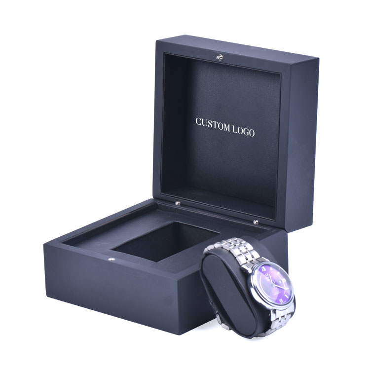Деревянная коробка по индивидуальному заказу на заводе, высококачественный индивидуальный логотип, подарочная упаковка для часов, деревянная коробка