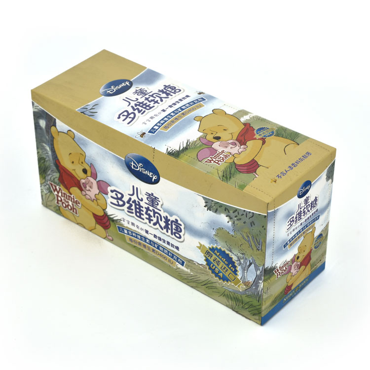 Пользовательский логотип бренд печать картон PDQ Countertop Display Paper Paintrated Desktop Display Retail Box для косметического шоколада