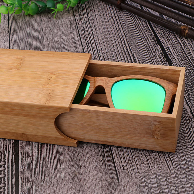 Высококачественная упаковка для солнцезащитных очков с индивидуальным логотипом, роскошная коробка для подарочных красных очков из искусственной кожи, деревянный футляр