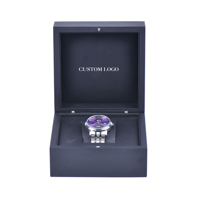 Деревянная коробка по индивидуальному заказу на заводе, высококачественный индивидуальный логотип, подарочная упаковка для часов, деревянная коробка