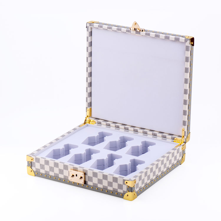 Машинный тростниковый диффузор, деревянная этикетка, акриловая кожа, розовая боевая доставка, рояльный лак, деревянная коробка для духов