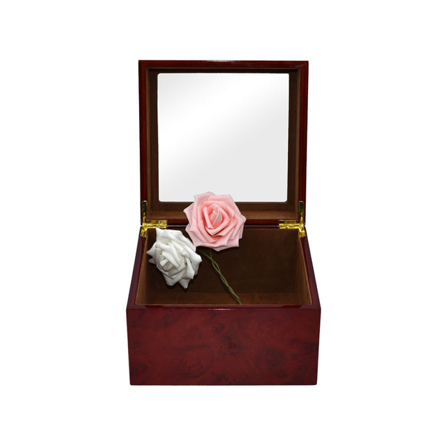 Деревянная коробка пользовательский размер акриловый прозрачный крышка сосновая коробка.