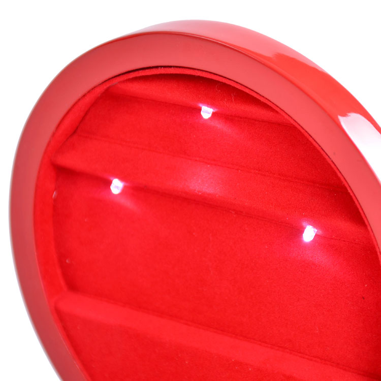 Светодиодный светильник круглой формы, лак для ювелирных изделий, деревянная шкатулка