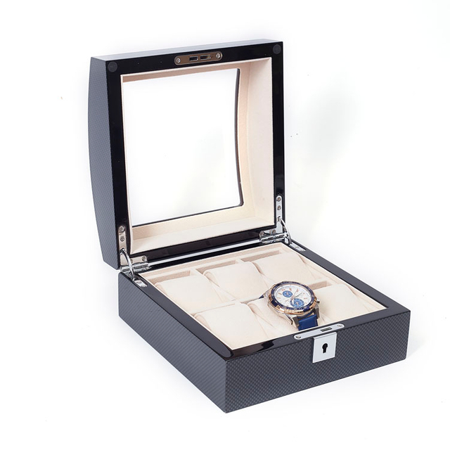 Экологически чистые деревянные часы с углеродным волокном