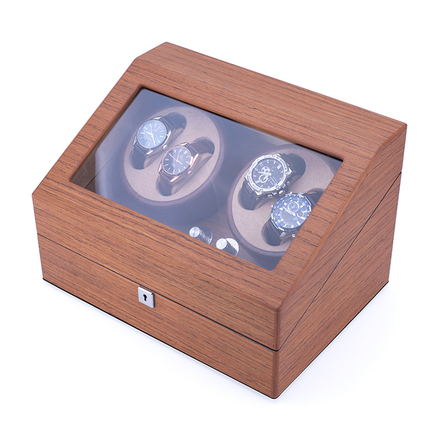 Роскошные автоматические безопасные часы вращают коробки моталки для дисплея