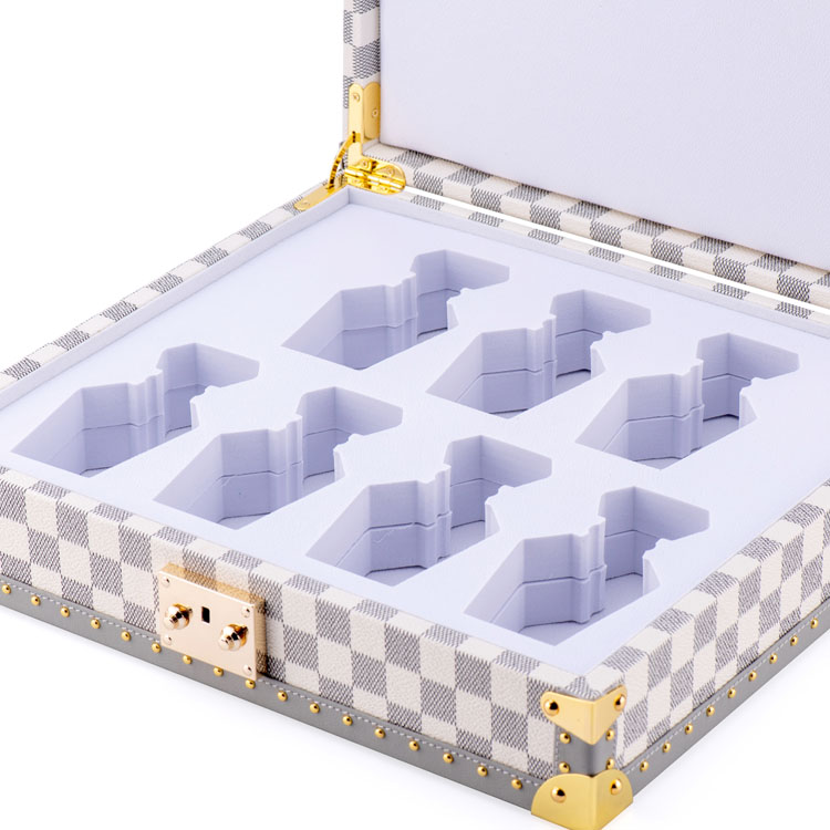 Машинный тростниковый диффузор, деревянная этикетка, акриловая кожа, розовая боевая доставка, рояльный лак, деревянная коробка для духов