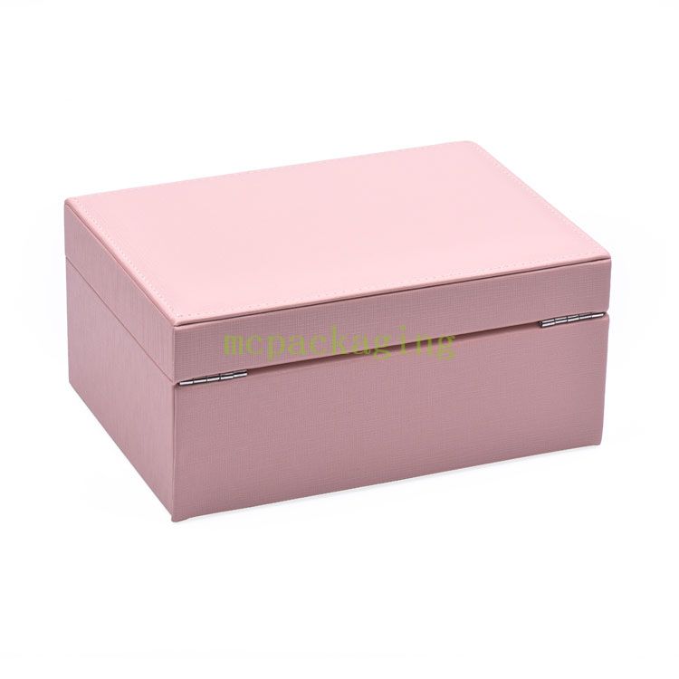 Новое роскошное поступление, мини-кожа из искусственной кожи, маленькая дорожная шкатулка для драгоценностей, органайзер для женщин, подарки, коробка для хранения ювелирных изделий с логотипом и зеркалом