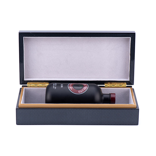 Элегантная черная винная коробка для персонализированных подарков и мероприятий