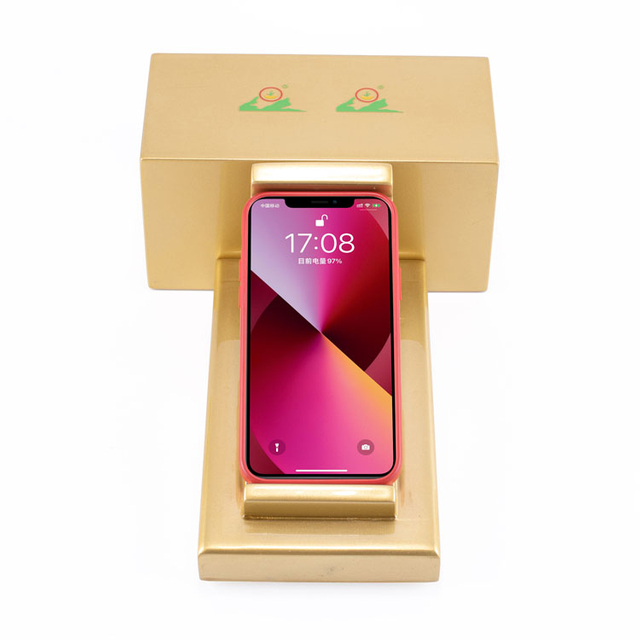 Глянцевая золотая роскошная парфюмерная деревянная коробка