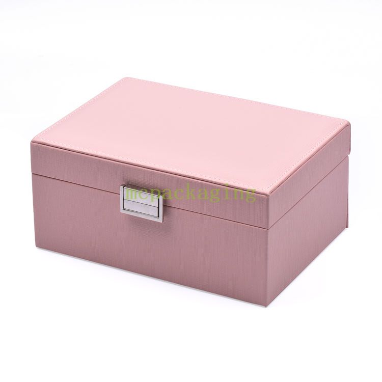 Новое роскошное поступление, мини-кожа из искусственной кожи, маленькая дорожная шкатулка для драгоценностей, органайзер для женщин, подарки, коробка для хранения ювелирных изделий с логотипом и зеркалом