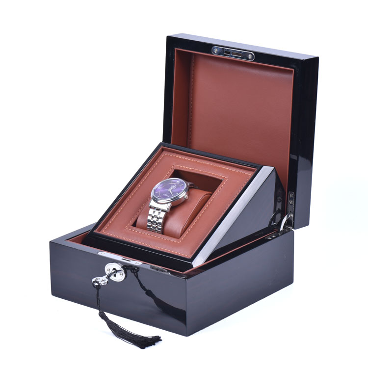 деревянная лаковая отделка рояля, готовая к отправке роскошная коробка для часов