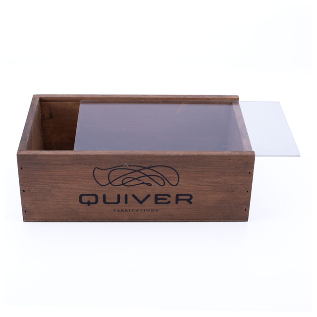 Пользовательский логотип OEM -логотип. Домохозяйство Оптовая флип -чехла корпус для сосны дерево ювелирные изделия из стекла