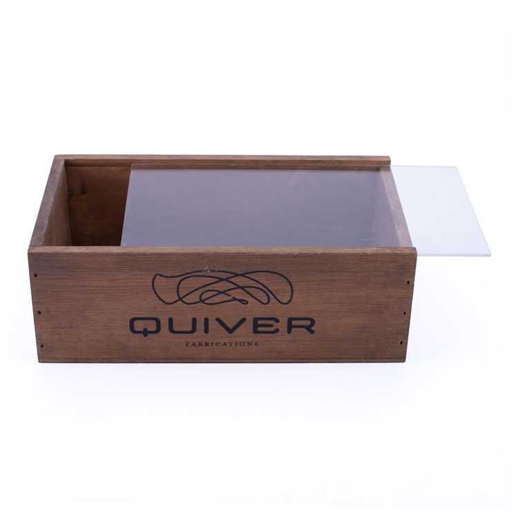 Пользовательский логотип OEM -логотип. Домохозяйство Оптовая флип -чехла корпус для сосны дерево ювелирные изделия из стекла